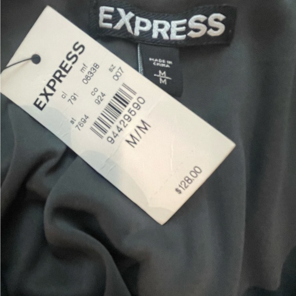 NWT Express Sparkle Sequin Charcoal Party Dress - Picture 5 of 5